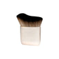 Blushimmer angled foundation makeup brush for liquid bronzer and powder, portable cosmetic tool with wavy bristles for face application