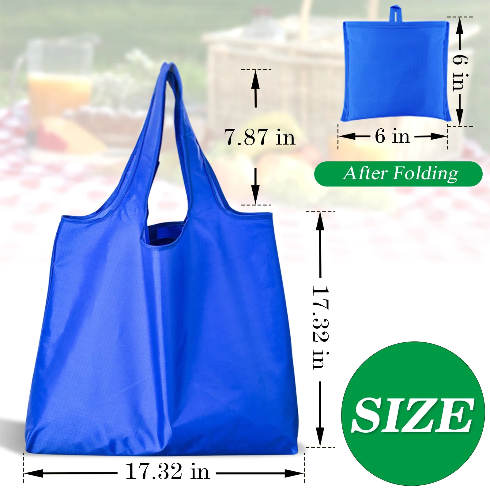 Reusable Grocery Bags Foldable Shopping Bags Machine Washable Grocery Pouch Environmental Protection Shopping Tote Bag