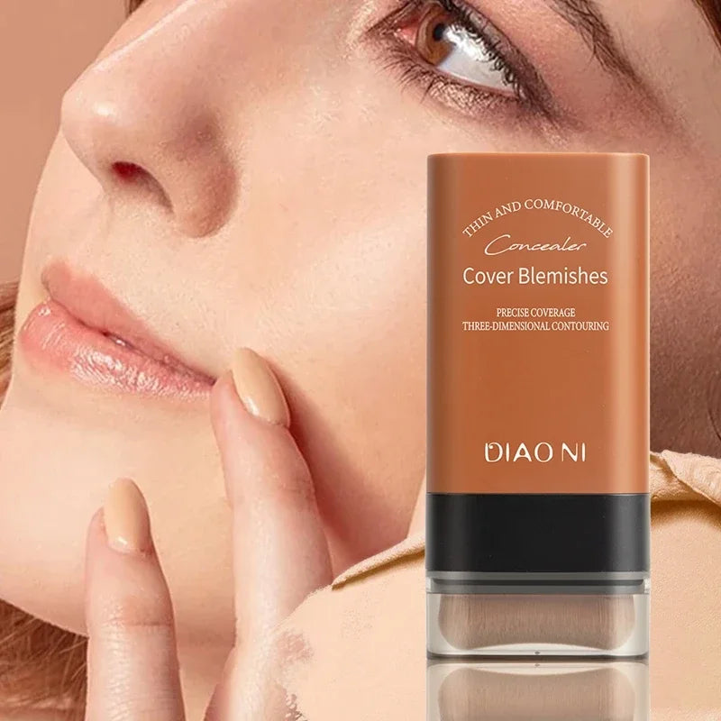 Matte Foundation Cream Stick Multi-Use Eraser Makeup Full Coverage Waterproof Lasting Oil-control Cover Acne Base With brush