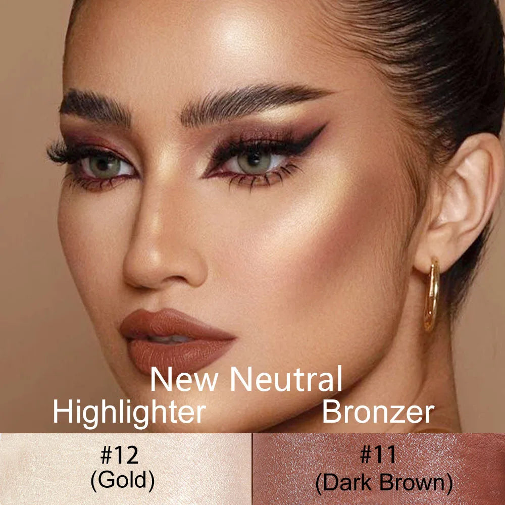 Blushimmer highlighting and bronzer stick for face contouring and brightening, with a sleek concealer pen design.