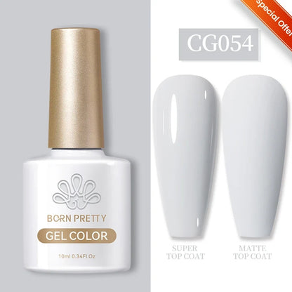 Silver carat glitter gel nail polish by Blushimmer with reflective sparkle and ultra-shine finish, ideal for UV nail art and soak-off gel nails.