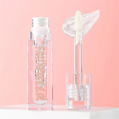 Blushimmer Huda Beauty Blush Filter Soft Glow liquid blush with shiny lip gloss in cotton candy and bubblegum shades, cosmetic product.