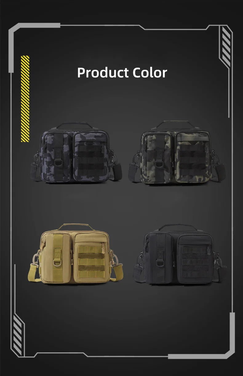 Trekking Tactical Handbags Shoulder Bag Camping for Man Hiking Travel Climbing Fishing Sling Crossbody Outdoor Weekend Molle Bag