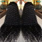 Voluminous 40-inch deep wave human hair wig with HD lace frontal, high density, natural real hair, tangle-free for women.