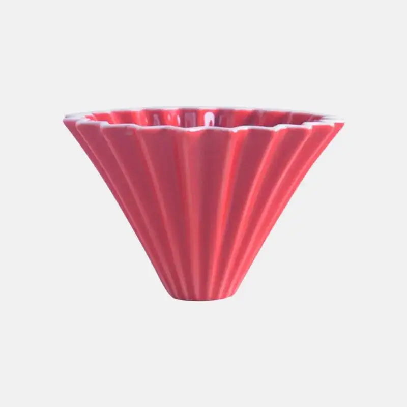 Ceramic Hand Brewing Coffee Dripper Pour Over Coffee Maker Handmade Origami Coffee Filter Cup Flower Shape Funnel Drip Cafe Cup