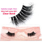 Blushimmer 3D Mink Fluffy Half False Eyelashes with clear band, natural soft lightweight short eye strip lashes, reusable extension