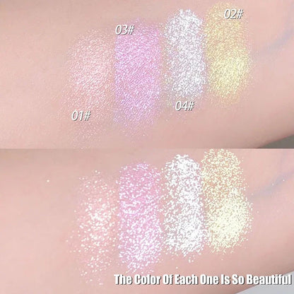 Blushimmer Love Angel high gloss powder highlighter palette with peach fairy shades, glitter bronzer, and contour for radiant glow.