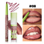 Blushimmer 3-piece lip liner and gloss set with dual-ended lipstick and smooth buildable lip gloss for women makeup.