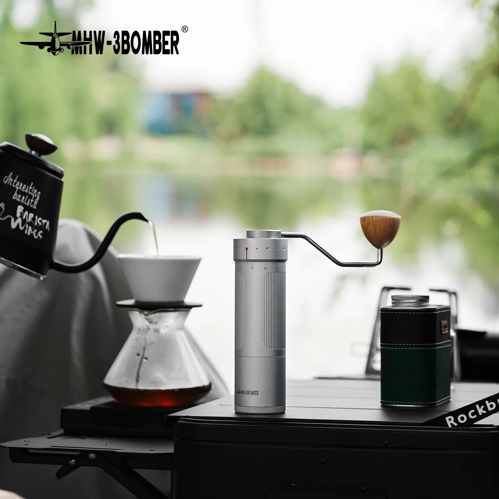 MHW-3BOMBER Official Precision R3 Pro Nanual Coffee Grinder Externally Adjustable Manual Espresso Grinding Portable Maker Tools
