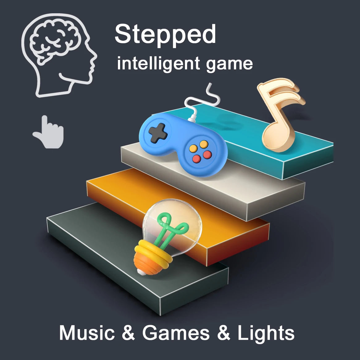 Entertainment stress-relief games that develop hand skills and brain training, music rhythm master board game