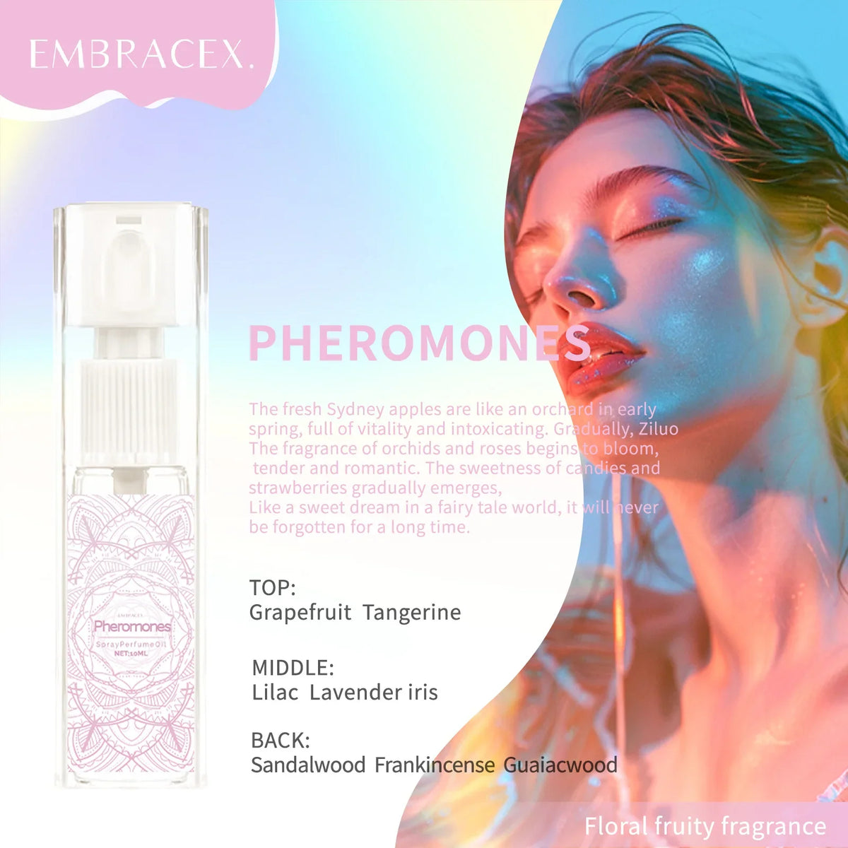 Blushimmer 12Types spray essential oils perfume for women, floral, fruity, woody body oil fragrance with long-lasting scent.