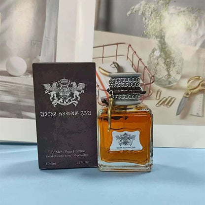 Blushimmer Charm Unleashed Cologne for men, woody citrus scent with a bold, glamorous vibe and pheromone-enhanced aroma.