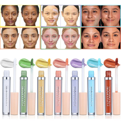 Blushimmer liquid concealer for face contour and dark circle coverage, correcting skin tone, ideal for makeup and beauty.