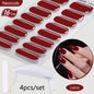 Blushimmer Harunouta 4-piece set of gradient jelly semi-cure gel nail strips in nude pink with waterproof, long-lasting nail wraps and lamp