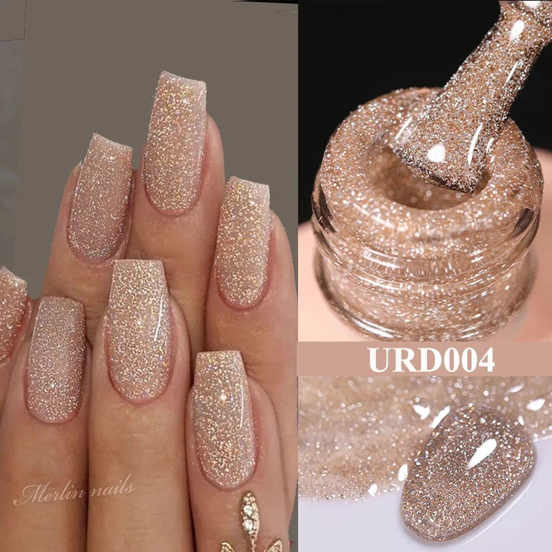 Blushimmer UR SUGAR 15ml jelly milky white translucent gel polish for semi-permanent UV nail art, soak-off gel varnish.