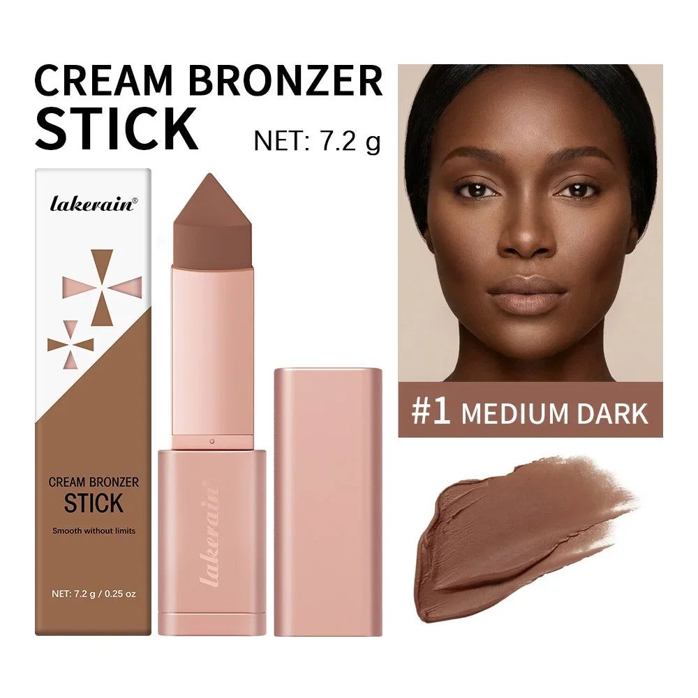 Blushimmer 2-in-1 cream bronzer and contour stick for versatile face contouring and adding depth with a smooth application.