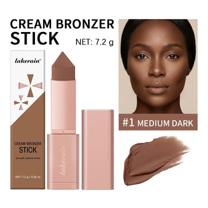 Blushimmer 2-in-1 cream bronzer and contour stick for versatile face contouring and adding depth with a smooth application.