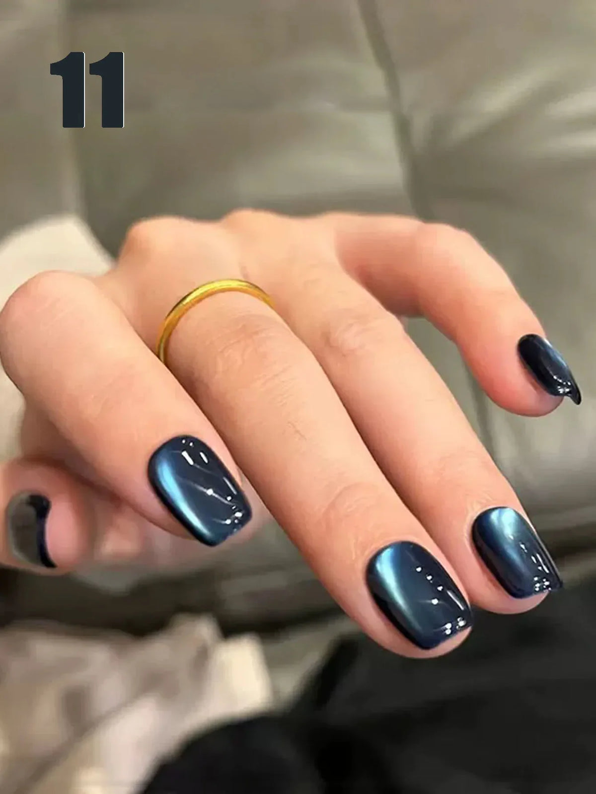 Blushimmer MIANEL 12ml Emperor Green cat eye gel nail polish for whitening green nails, suitable for salons and nail supplies.