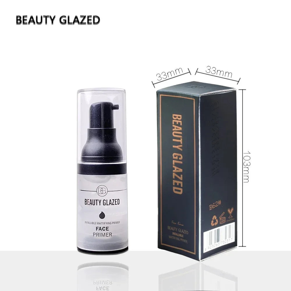 Blushimmer Beauty Glazed Pore Invisible Face Primer with matte finish, long-lasting makeup base and moisturizer for smooth skin.
