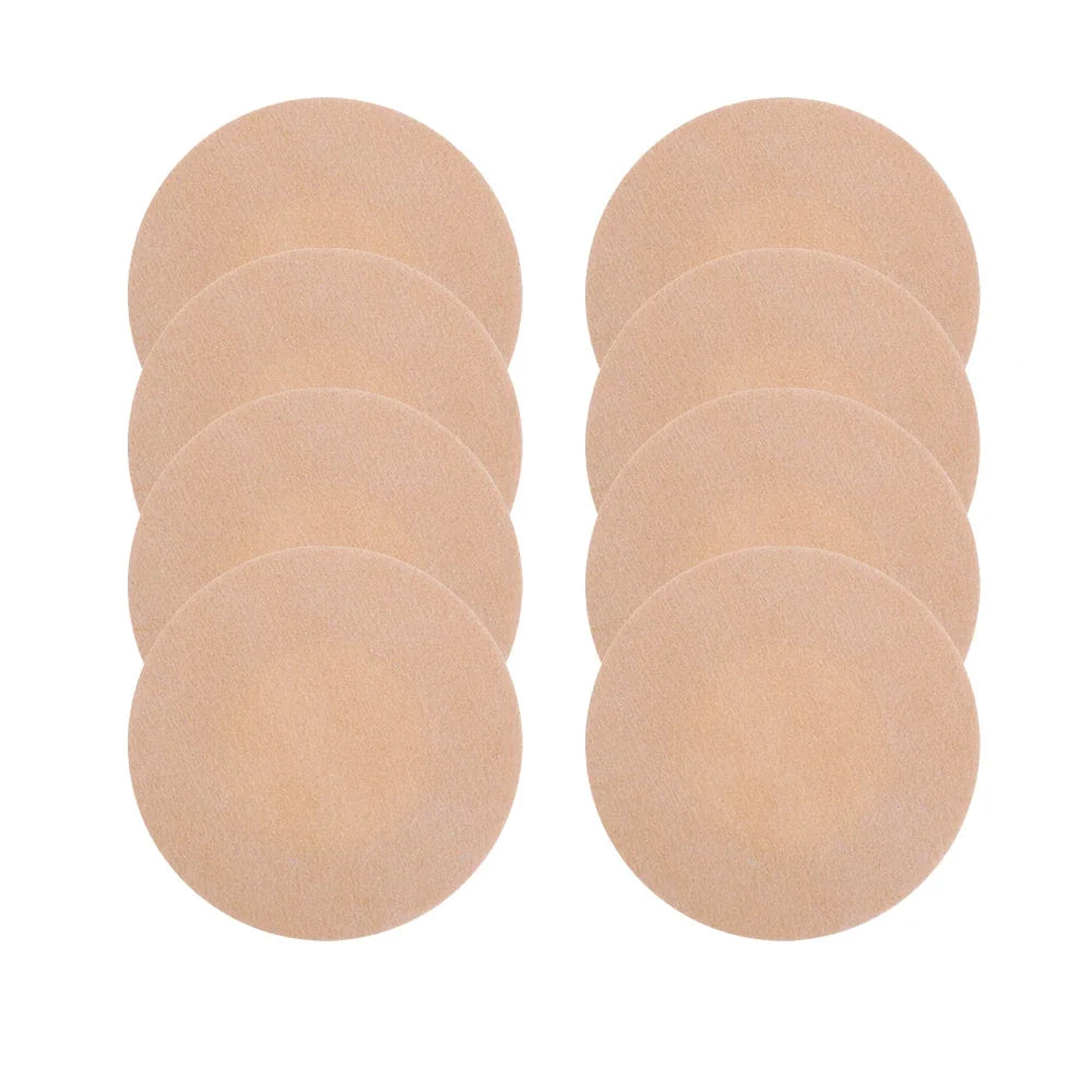 Women Summer Invisible Nipple Covers Pads Ultra Thin Fabric Chest Stickers Disposable Lift Pasties Daily Wear Intimate Underwear