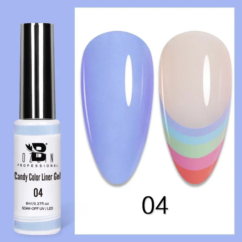 Blushimmer metallic gel nail polish in gold and silver chrome mirror finish, semi-permanent UV LED French nail gel.
