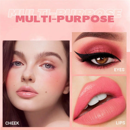 Blushimmer DIMSHOW 6-color velvet sponge head for lips and cheeks with moisturizing water and easy blush application