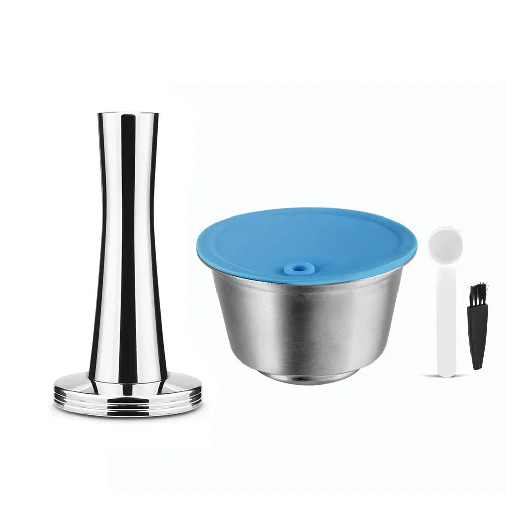 iCafilas Rechargeable Coffee Capsules Dolce Gusto Refillable Coffee Capsule Stainless Steel Filter Cup Coffee Accessories