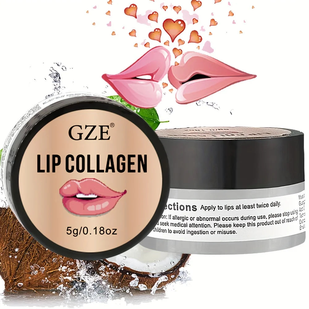 Blushimmer GZE Lip Sleeping Mask in 5g featuring coconut and castor oils, hydrating overnight lip collagen and mask.