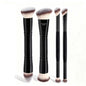4pcs Basic Makeup Brushes Set With Box Dual-ended Foundations Powder Blush Details for Eyeshadow Brushes Beginner Travel