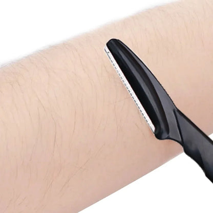Blushimmer eyebrow trimmer with portable face razor and hair remover blades, ideal for eyebrow shaping and facial hair removal.