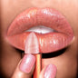 Blushimmer rose smoke powder lipstick with glossy velvet finish, waterproof and anti-fouling for shiny lips.