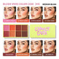 Blushimmer 8-color blusher and highlighter palette with cream, waterproof, long-lasting, natural matte finish for face makeup.