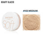 Beauty Glazed matte loose powder by Blushimmer in four shades, waterproof, long-lasting concealer and banana powder for makeup.