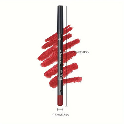 Blushimmer waterproof matte red lipliner pencil with long-lasting, moisturizing formula and non-stick finish for lips.