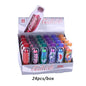 Set of 24 Blushimmer bear-shaped lip balms with clear fruit flavor, moisturizing lips for kids, perfect for gifts and parties