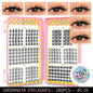 Blushimmer GROINNEYA eyelash clusters, 320 pcs, natural eyelash extension volume lashes on a mixed tray, ideal for lash volume.