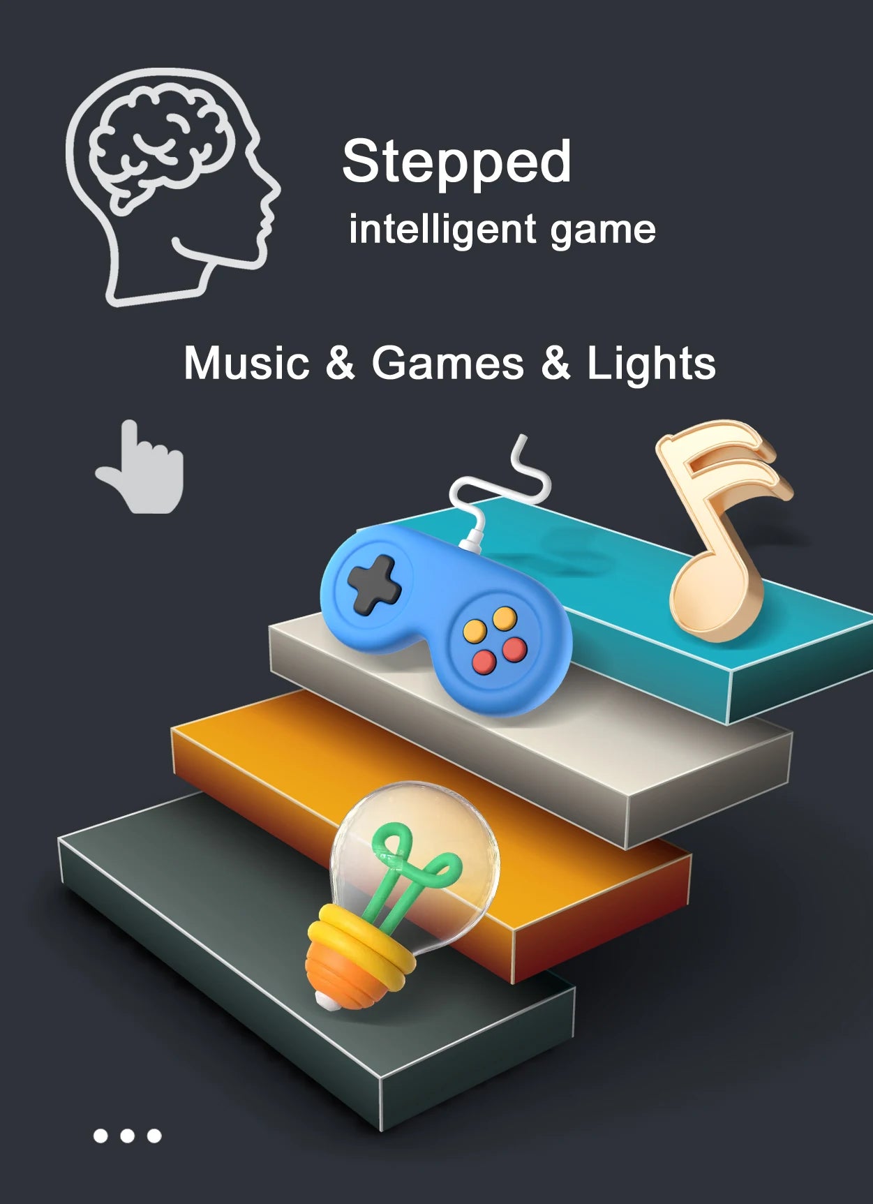 Entertainment stress-relief games that develop hand skills and brain training, music rhythm master board game