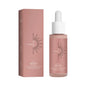 Blushimmer self tanning drops in a bottle, liquid bronzer for natural sunless tan, enhances skin melanin for face and body.