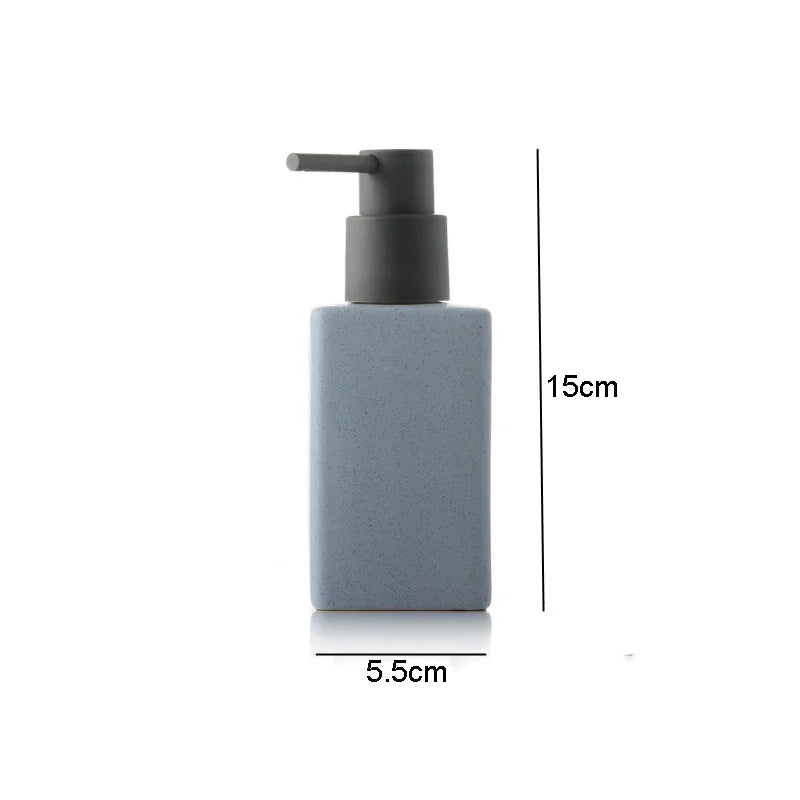 Ceramics Bathroom Supplies Hand Sanitizer Bottle Square Lotion Bottle Bathroom Accessories Press The Can Soap Liquid Container