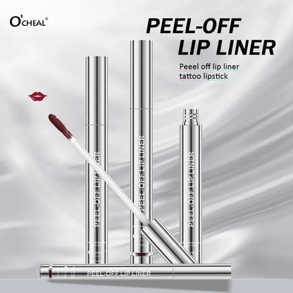 Blushimmer peel-off lip liner stain kit with trendy matte lip tint set, waterproof and long-lasting for women, easy to apply.