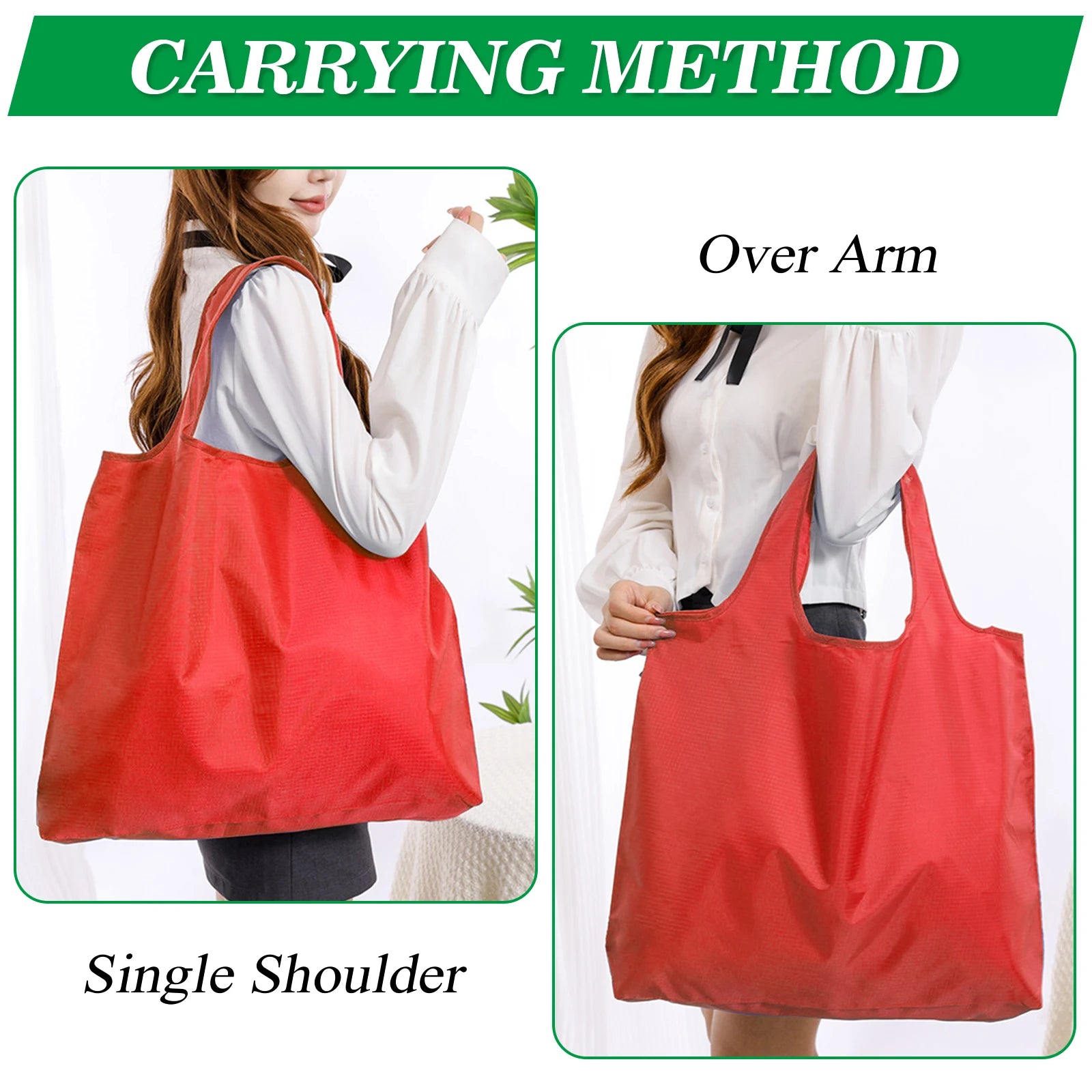 Reusable Grocery Bags Foldable Shopping Bags Machine Washable Grocery Pouch Environmental Protection Shopping Tote Bag