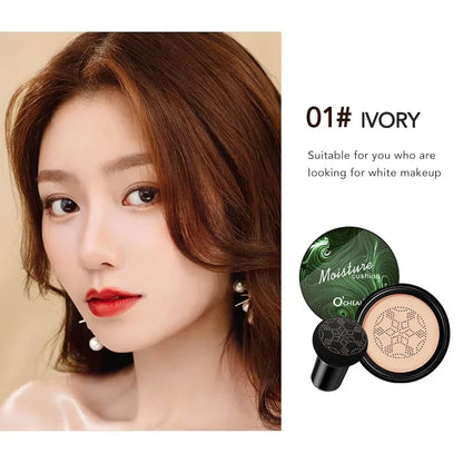 Blushimmer Ocheal BB Cream Air Cushion compact with mushroom-shaped puff, face foundation, concealer, and makeup cream.