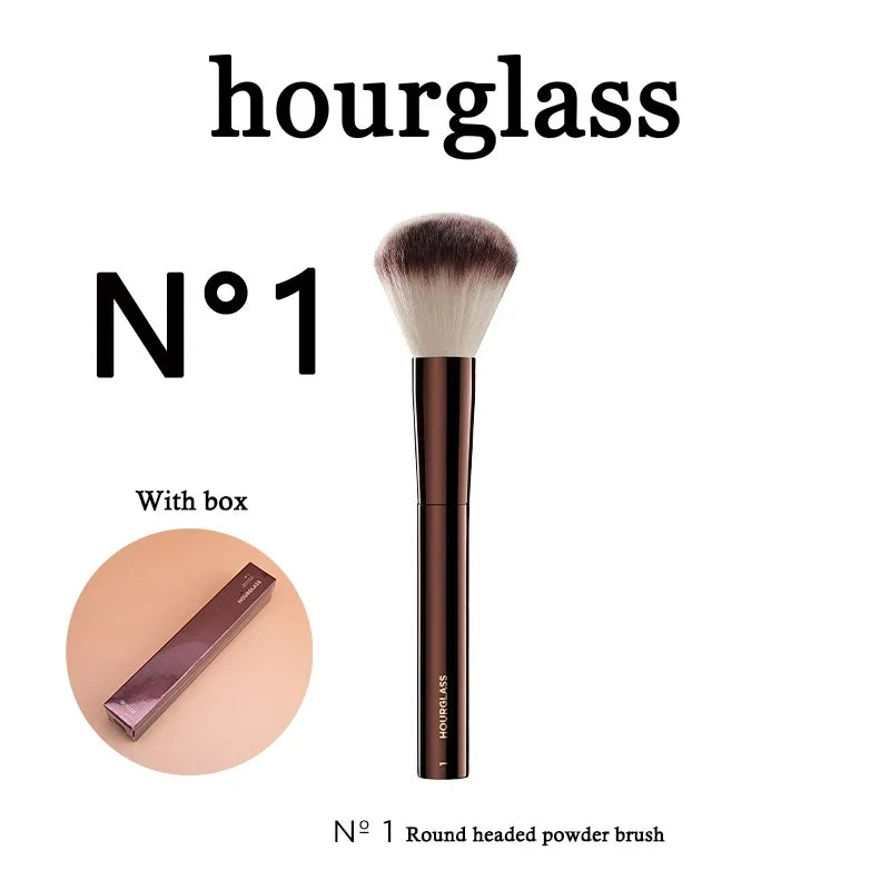 Blushimmer seamless finish concealer brush with angled design for precise application of liquid or cream concealer on face.