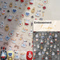 Brown kawaii bear nail art sticker from Blushimmer, self-adhesive cartoon animal decal for DIY nail decoration.