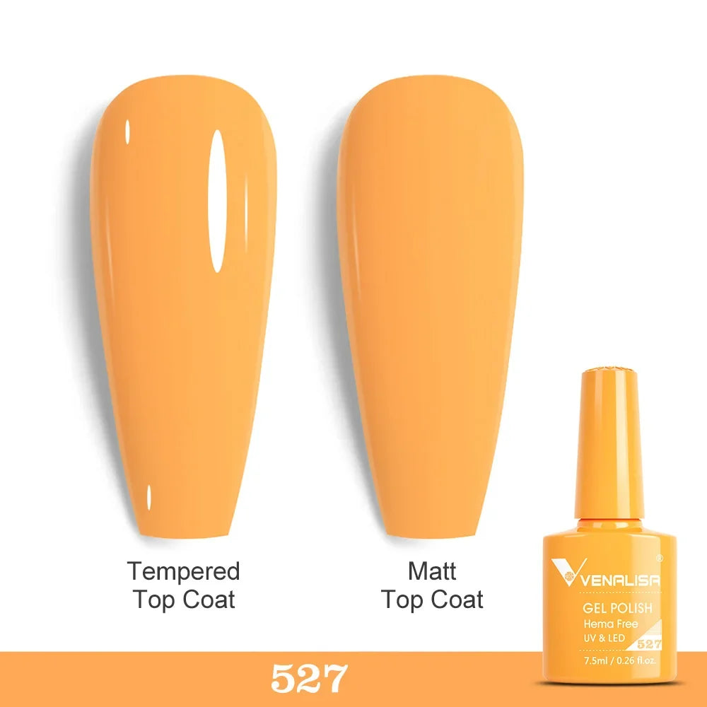 Bright neon color nail gel polish by Blushimmer, UV and LED soak-off gel lacquer for vibrant summer nail art.