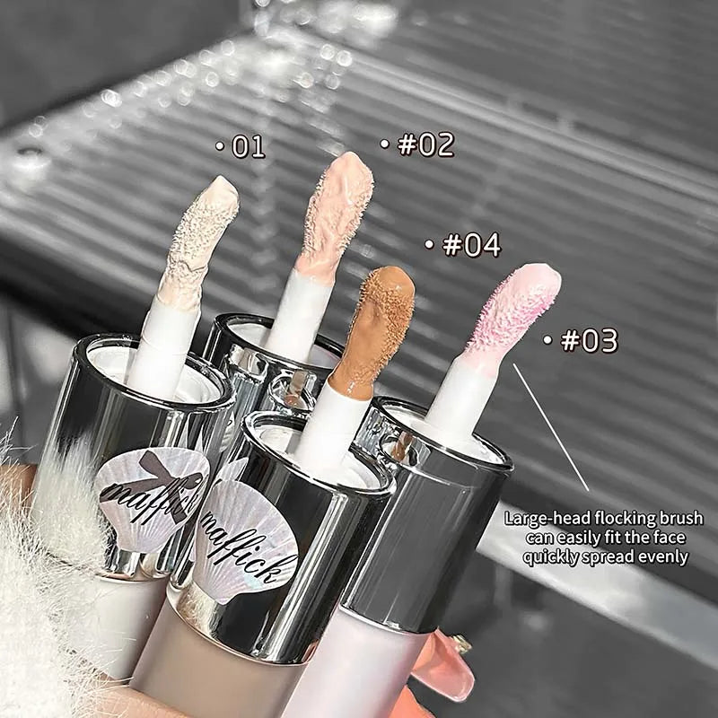 Blushimmer double-head liquid matte contour and highlighter stick in gray brown for natural bronzing and nose shadow makeup.
