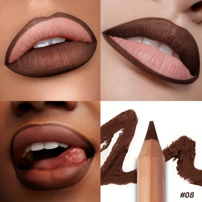 Blushimmer Pudaier Lip Contour 2.0 matte lip liner with sharpener, shown with the liner and a sharpened tip on a neutral background.