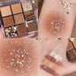 Blushimmer DIKALU eyeshadow palette with nine rosy shades, featuring auto-focus low-saturation smoke powders and rose-toned pans.