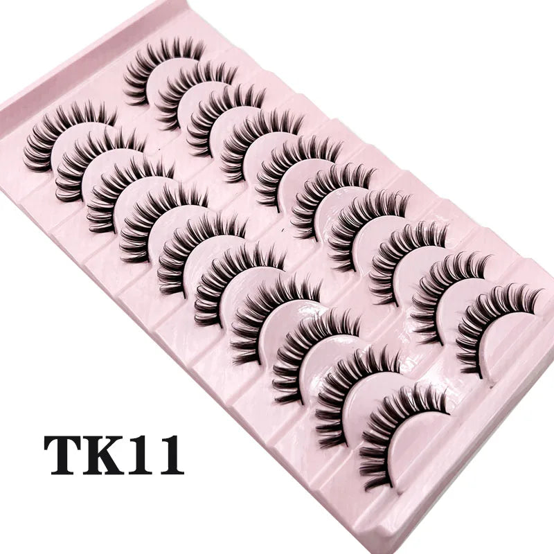 Blushimmer Russian 25mm 3D Mink Volume Fluffy False Eyelashes, dramatic thick natural makeup lashes in black
