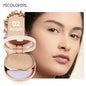 Blushimmer pressed powder foundation in light to medium tone with waterproof, matte finish, full coverage, non-sticky for all skin types.